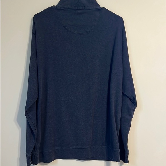 Peter Millar Navy Blue Zip Up Sweater - Picture 2 of 4